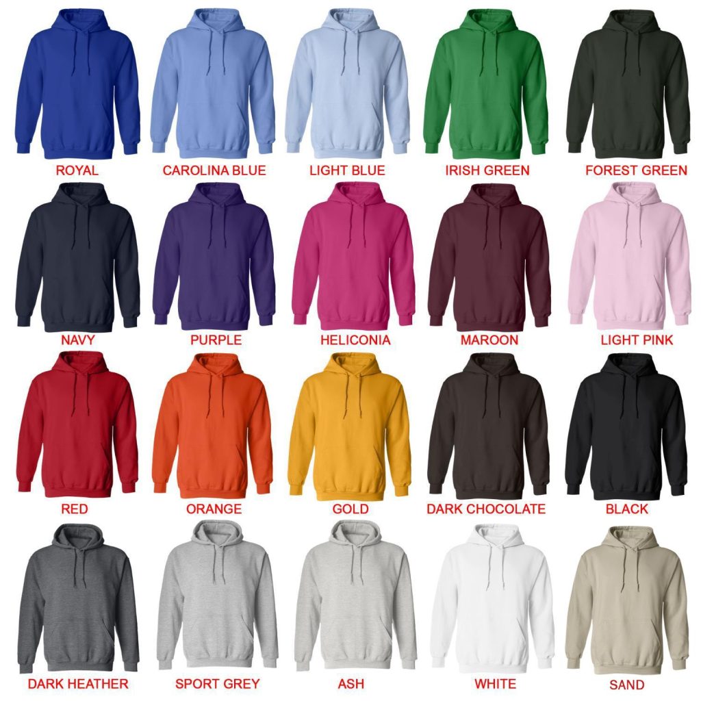 hoodie color chart - Blackpink Mall